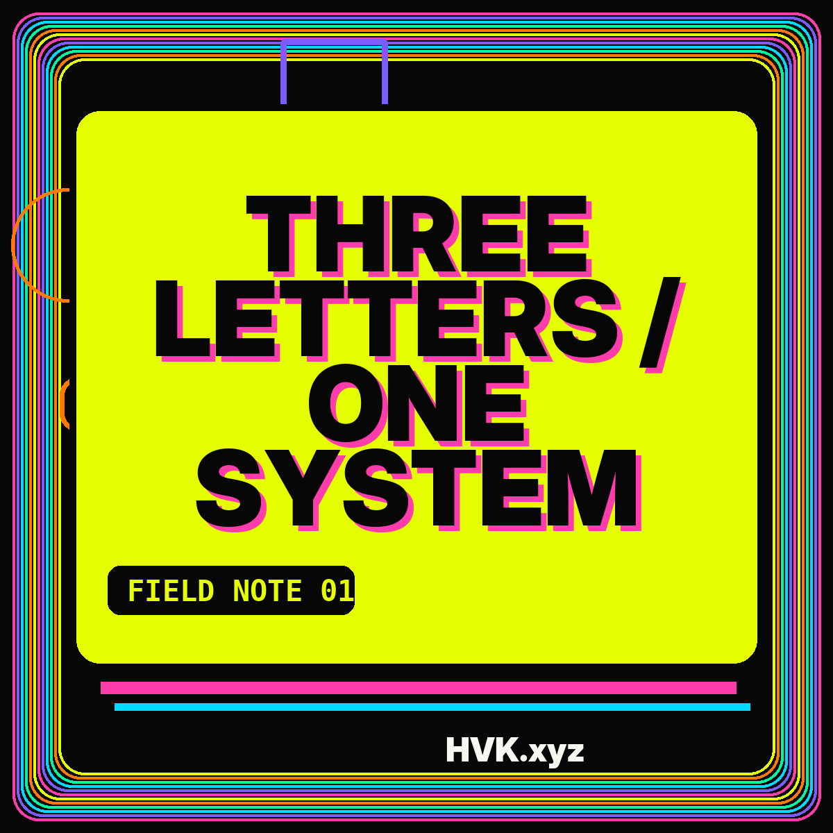 Typography card for Designing a Typographic Logo for a Three-Letter Tech Brand