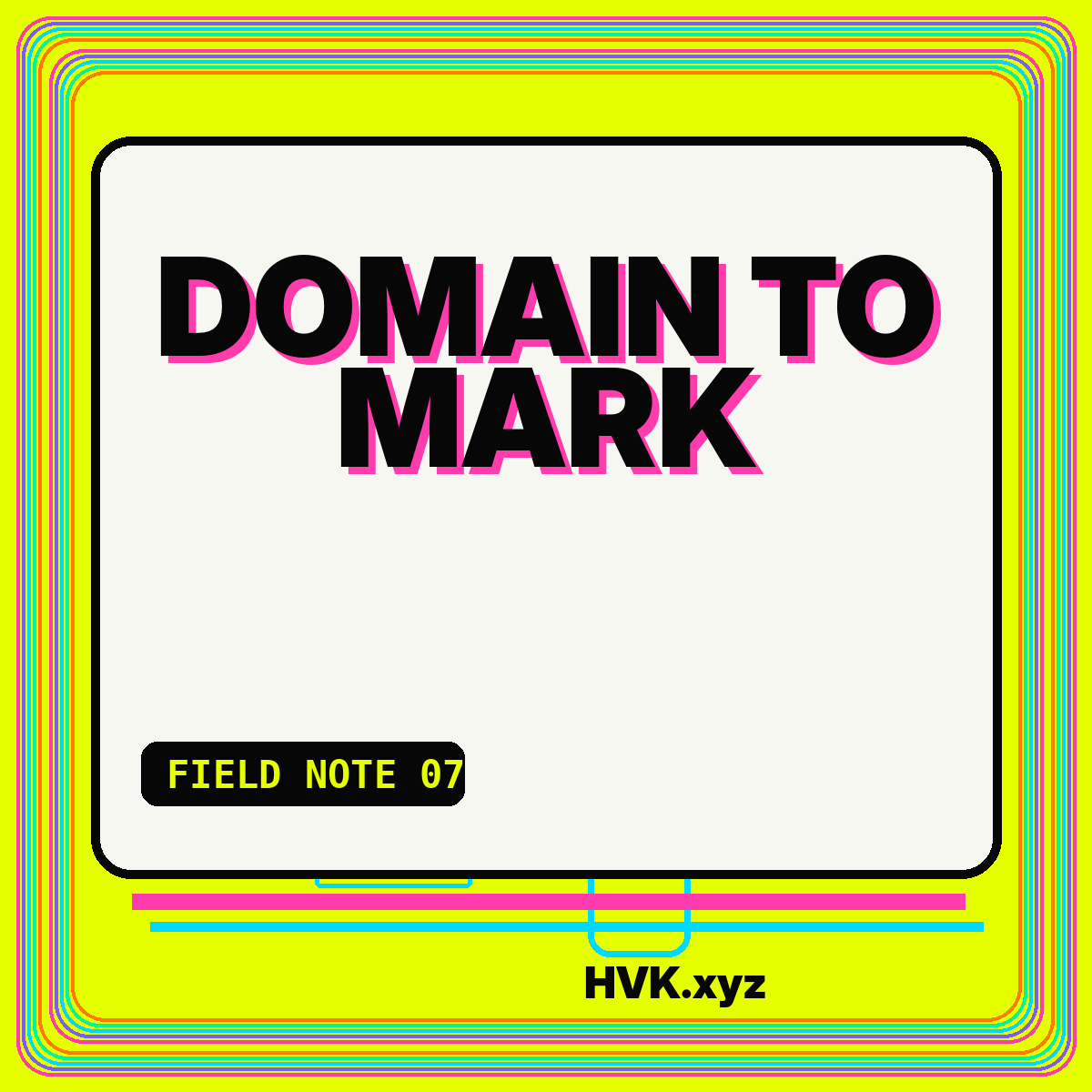 Typography card for From Domain Name to Brand Mark: Designing Around a .xyz Identity
