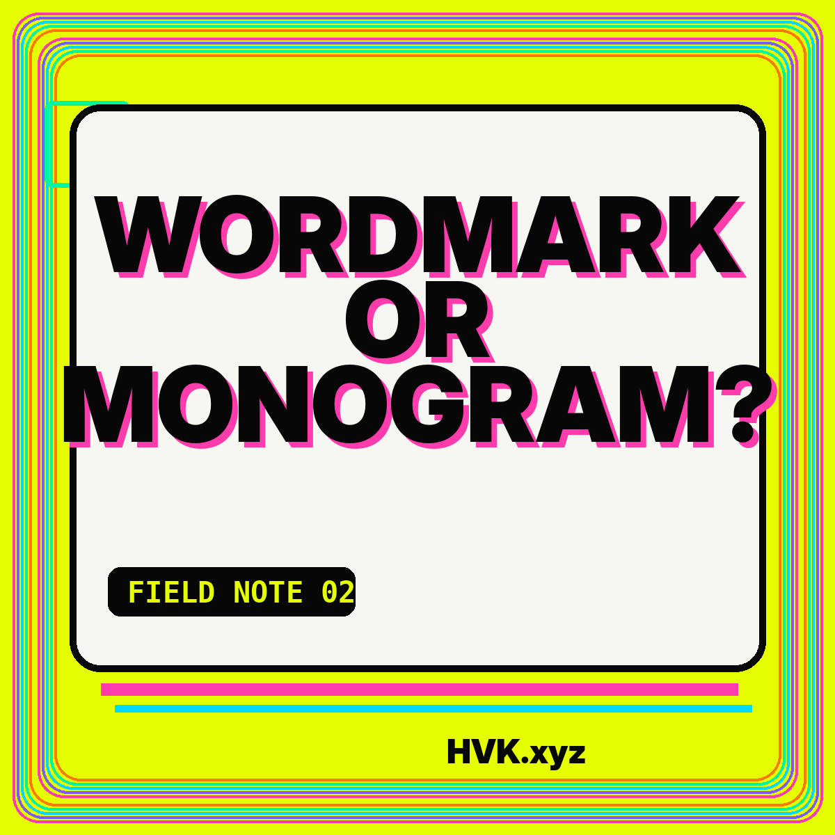 Typography card for Wordmark, Monogram, or Domain Lockup: Choosing the Right Startup Logo